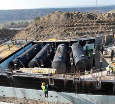 Potable water tanks and fire water tank