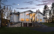 Luxury family log house